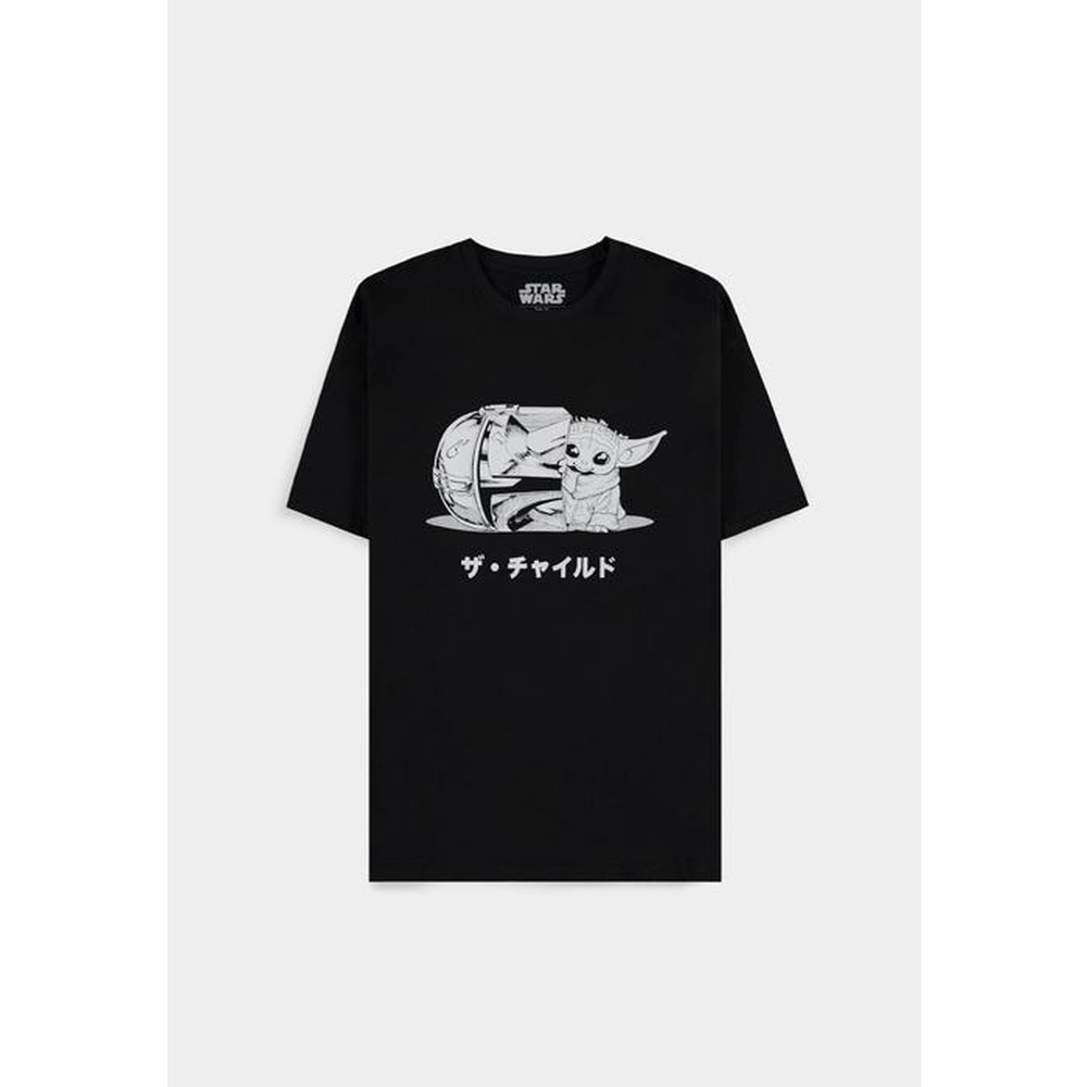 Disney Star Wars The Mandalorian - Grogu Herren T-Shirt - Schwarz